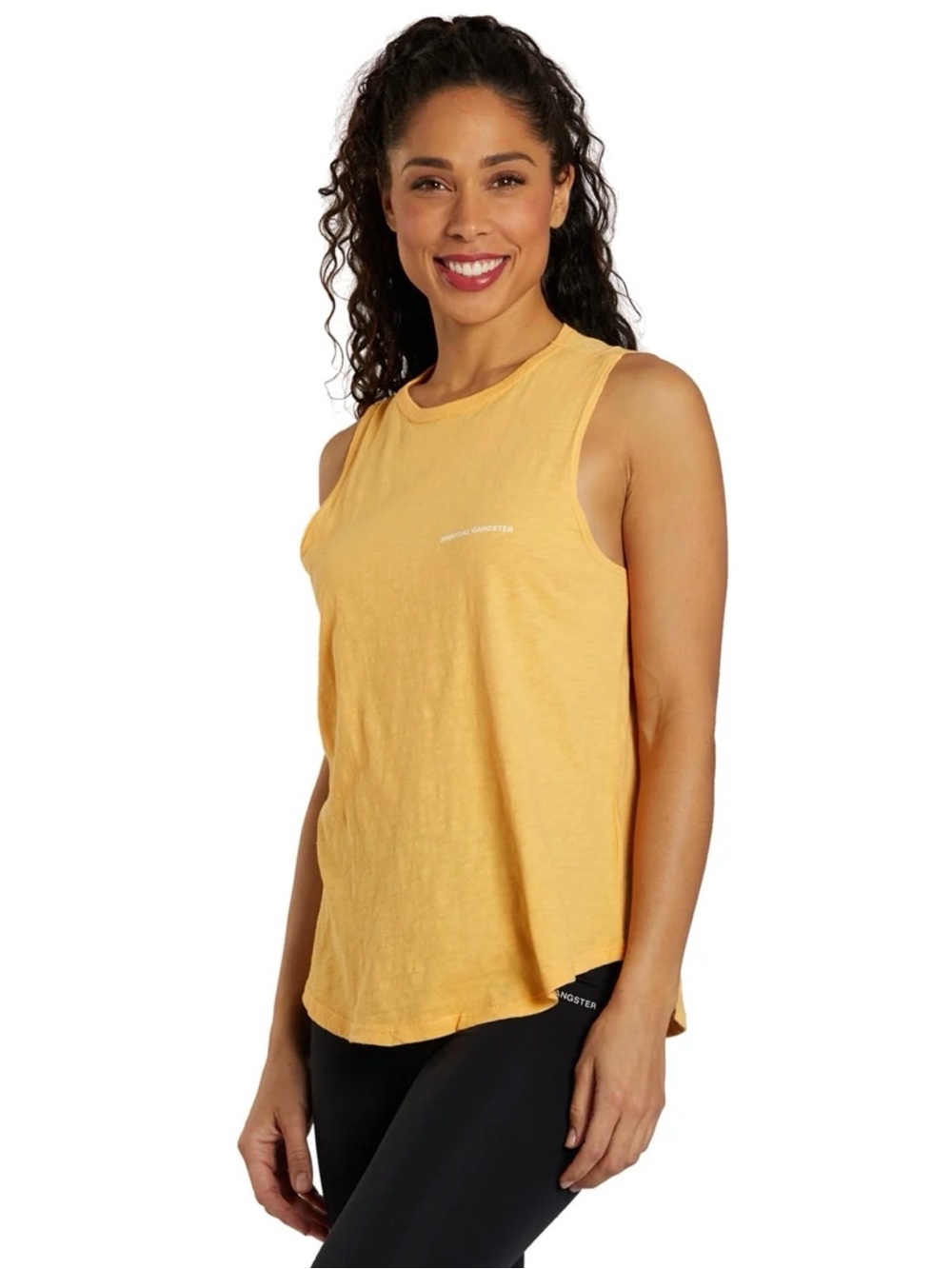 Spiritual Gangster women’s  Yellow Logo Tee